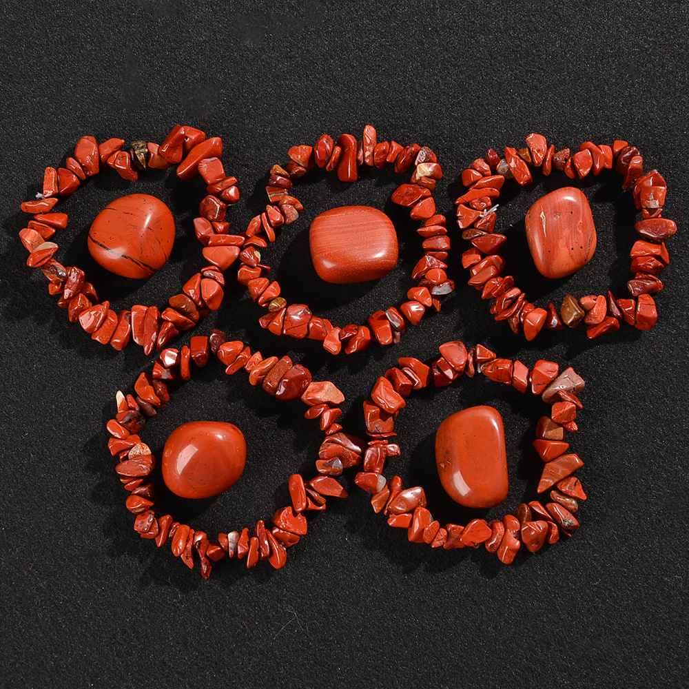10pc Natural Stone Bracelet Set, Unisex Handmade Jewelry